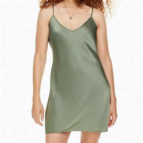 Aritzia Satin Mini Dress - Depop