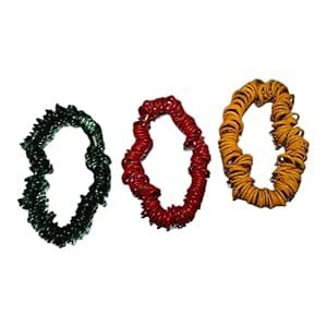 Buy Lyychee Red, Yellow And Green Maata Chitti Gajulu For Navratri Puja ...