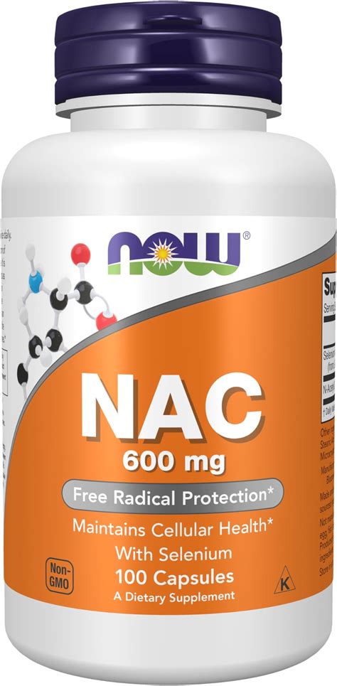Now Supplements Nac N Acetyl Cysteine 600 Mg With Selenium | Desertcart ...