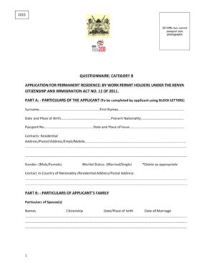 Fillable Online QUESTIONAIRE-WORK PERMIT HOLDERS FINALdoc Fax Email ...