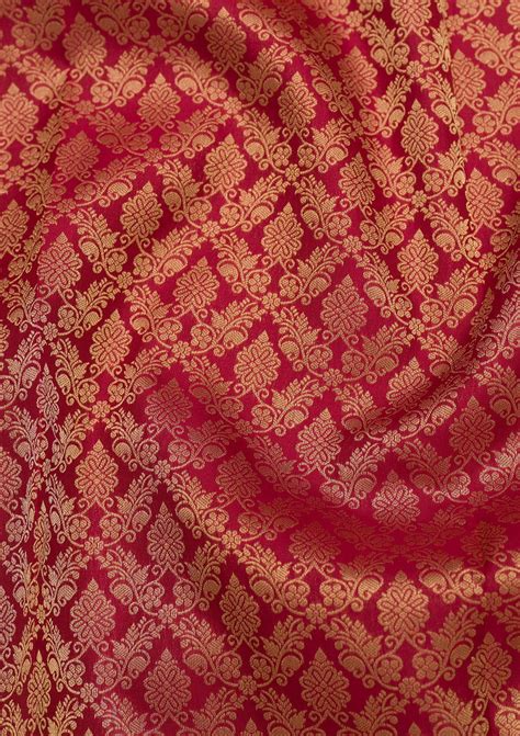 Buy Dark Maroon Zariwork Pure Silk Saree - Koskii