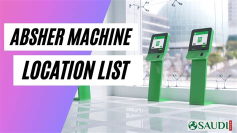 Image result for Absher Machine Map