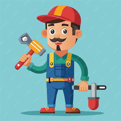 Premium Vector | Plumber Vector Illustration Flat Style Plumbing ...