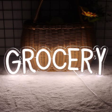 The Party Planet Grocery Neon Signs for Wall Decor Neon Lights for ...