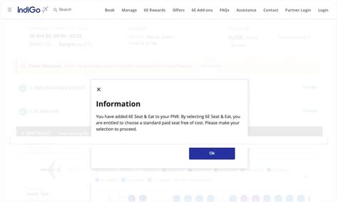 6E seat & Eat: Book a 6E seat and snack - IndiGo