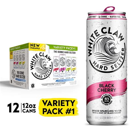 WHITE CLAW VARIETY PACK 30PK 5 FLAVOURS - Kingsway Liquor
