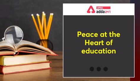 Peace at the Heart of Education