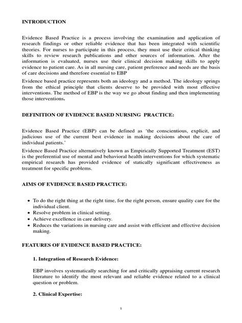 Example of Using Evidence-Based Practice in Nursing Scenario 的图像结果