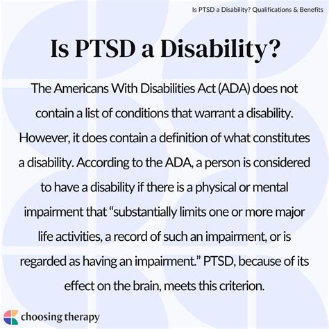Is PTSD a Disability? Qualifications & Benefits | ChoosingTherapy.com