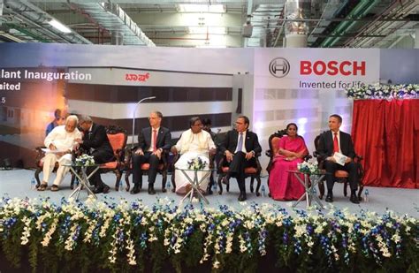 Bosch opens new plant in Bidadi, its 14h in India and 5th in Karnataka ...
