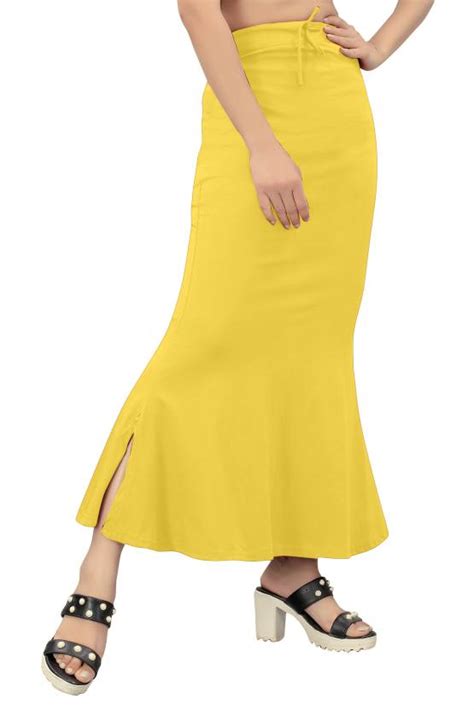 Ozberk Creation ANJ.__Fish_Yellow_S_Saree Shapewear shapewear petticoat ...