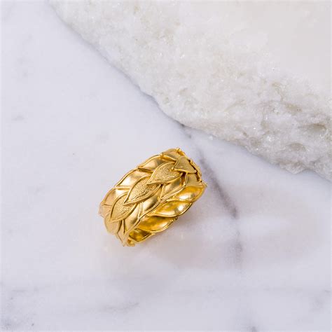 18K Byzantine Gold Laurel Ring For Sale at 1stDibs | laurel name ...