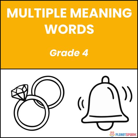 Class 4 Multiple Meaning Words Grammar Worksheet | PlanetSpark