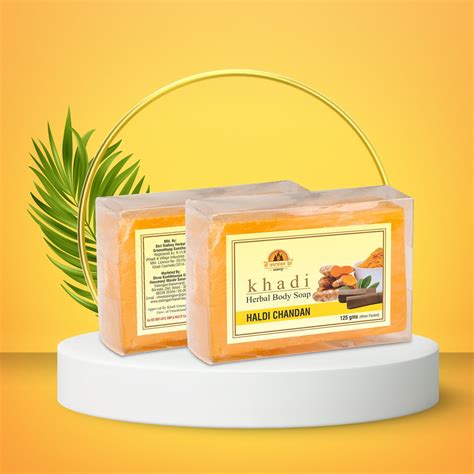 KHADI- HALDI CHANDAN SOAP – Prabhu Prasad