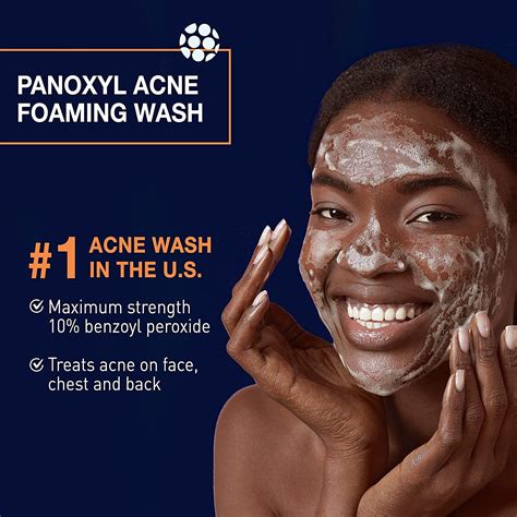 PanOxyl 10% Benzoyl Peroxide Acne Foaming Wash Oil Control Moisturizer ...