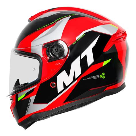 MT Hummer B Nighthawk D5 Gloss Fluro Red Helmet– Moto Central