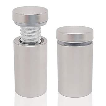 Lantee 8 Pcs Stainless Steel Glass Sign Standoff Mounts Hardware Screws ...