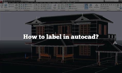 Image result for Labels in AutoCAD 2019