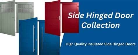 Gliderol SIGNAL-GREY (RAL7004) Insulated Traditional Vertical Wide Rib Side Hinged Garage Door ...