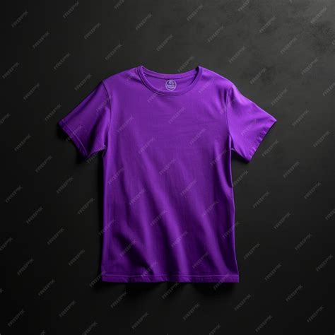 Premium AI Image | Purple Tshirt Mockup on dynamic plain background ...