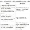 write do and don'ts in the examination hall .. verbal to non verbal to ...