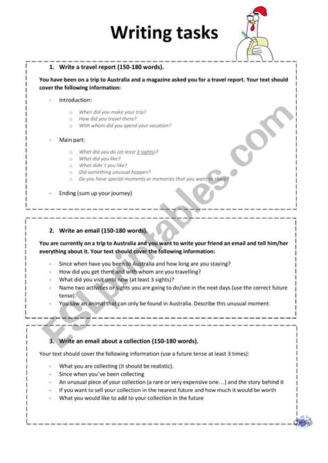 Image result for Post Writing Task Worksheet
