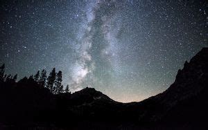 Wallpaper mountains, starry sky, night hd, picture, image