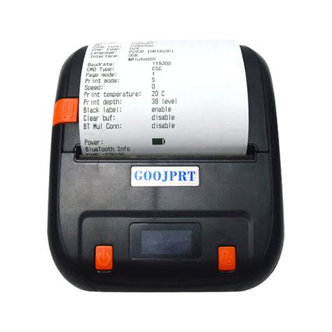 Goojprt mtp-4a thermal label printer bluetooth wireless mini portable ...