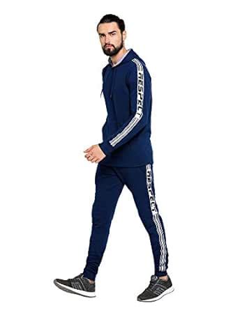 Maniac Printed Men's Navy Tracksuit - Small : Amazon.in: Clothing ...