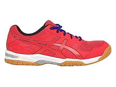 Asics Gel-COURTMOV+ Mens Badminton Shoe - Electric Red/Drive Blue ...