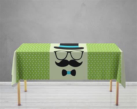 Little Man Theme Cake Tablecover | Party Decor Supplies Online – Party ...