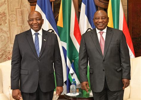 President Ramaphosa encouraged by progress made in Lesotho | Central News South Africa - president of lesotho