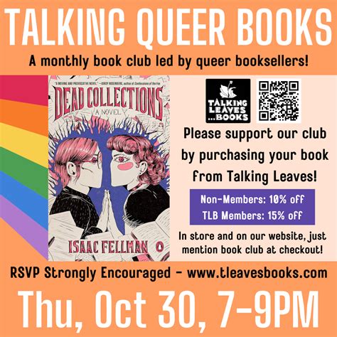 Talking Queer Books: Dead Collections | Talking Leaves...Books