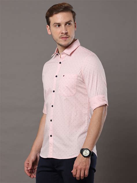 Shop Light Pink Printed Shirt Online - Cool Colors