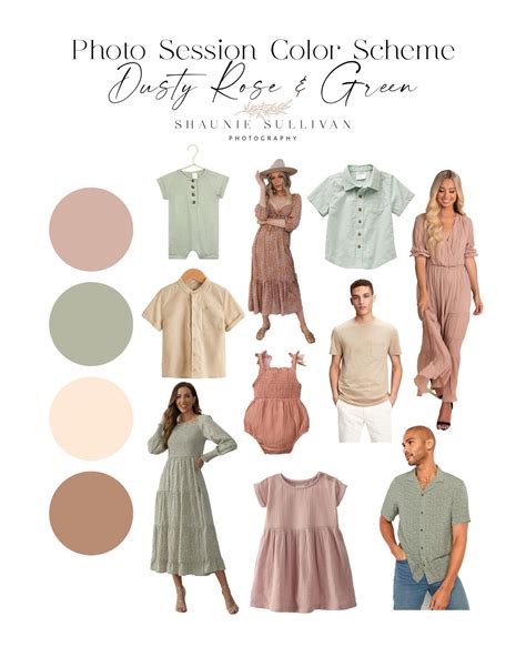 10 photo color palettes ideas to save today | family portrait outfits, family photo colors ...