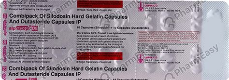 Alphacept D 8mg Combi Kit Strip Of 20 Capsules: Uses, Side Effects ...