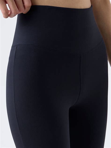 Buy Nuoflexx Black Solid High-Rise Pants from Westside