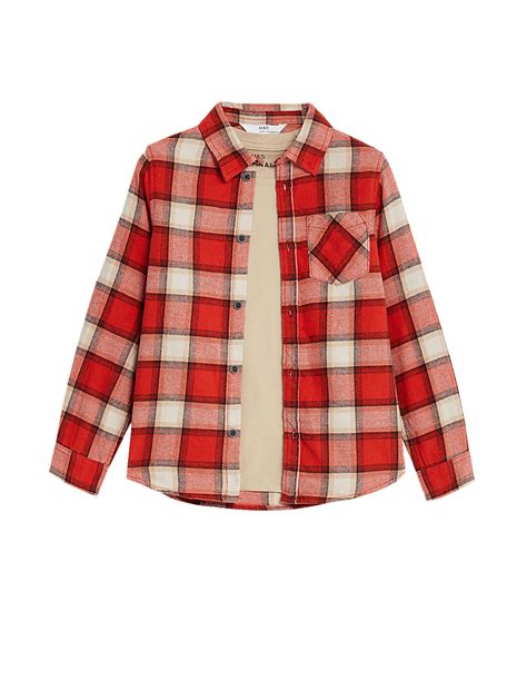 Pure Cotton Checked Shirt and T-Shirt (2-8 Yrs)
