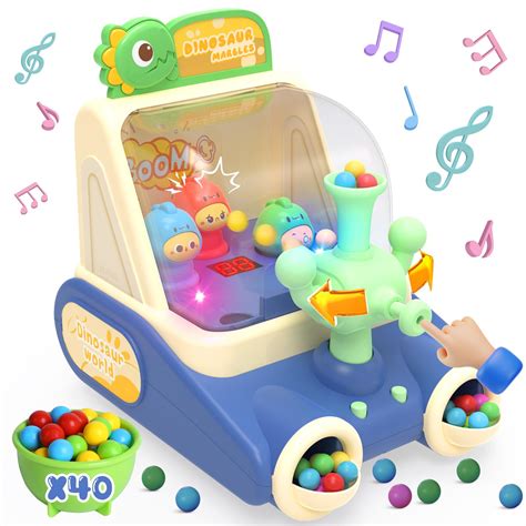 Snapklik.com : Dinosaur Pinball Machine,Arcade Machine Shooting Games Boy Toys For Kids Marbles ...