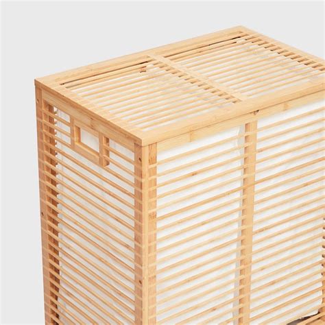 Buy Omnia Bamboo Laundry Basket from Home Centre at just INR 7999.0