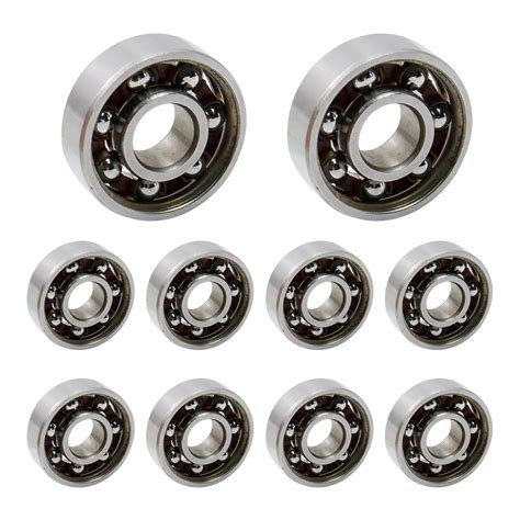 Antrader 10Pcs 608 Steel Ball Bearing 8mm x 22mm x 7mm High Precision ...
