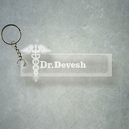 SY Gifts Doctor Logo Desigh With Devesh Name Key Chain Price in India ...