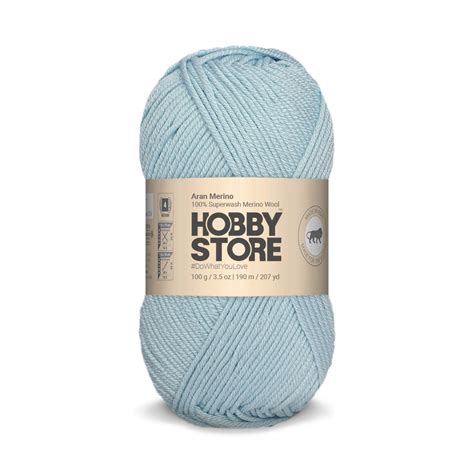 Aran Merino Wool by Hobby Store - Baby Blue AM022 – Magic Needles