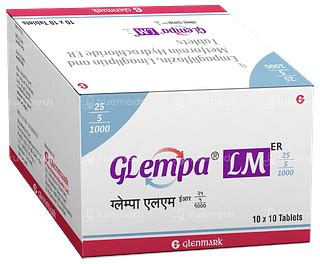 Glempa Lm Er 2551000 Tablet 10 - Uses, Side Effects, Dosage, Price ...