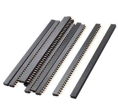 Super Debug 10Pcs 2.54mm 1×40 Pin Female Single Row Header Strip ...