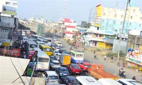 Five years on, Padappai flyover work moves at snail’s pace