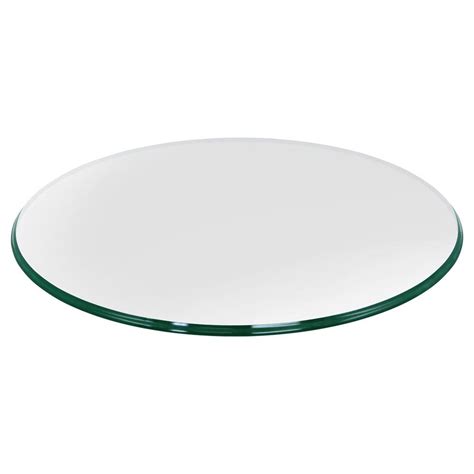 36" Inch Round Glass Table Top, 3/8" Thick, Ogee Edge, Tempered Glass ...