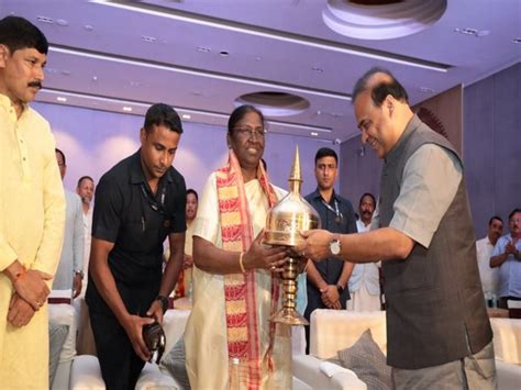 BJP, allies welcome NDA's Presidential candidate in Guwahati