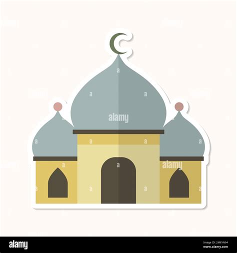 Mosque Islamic place of worship design element vector Stock Vector ...