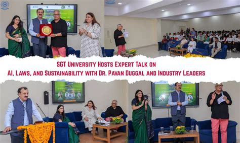 Faculty of Law, SGT University Hosts Expert Talk on AI, Laws, and ...